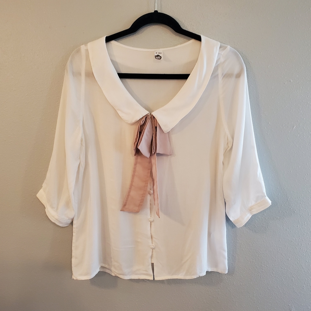Cute bow blouse